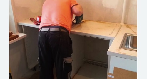 Сборка кухонного гарнитура. Изобильный